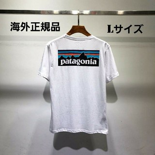 パタゴニア(patagonia)の夏物10%offセール　patagonia　半袖Tシャツ　ホワイト　Lサイズ(Tシャツ/カットソー(半袖/袖なし))