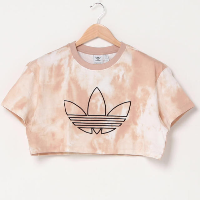 adidas(アディダス)のアディダスクロップドＴシャツタイダイXS レディースのトップス(Tシャツ(半袖/袖なし))の商品写真