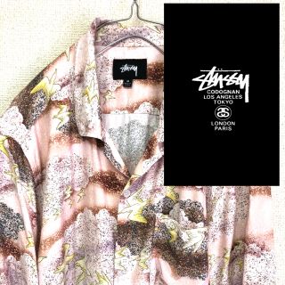 ステューシー(STUSSY)の【最終値下】stussy ステューシー アロハシャツ 人気和柄 レーヨン 美品(シャツ)