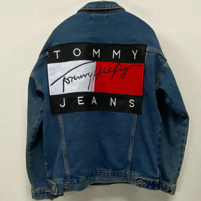 TOMMY HILFIGER - 90sオールド トミーヒルフィガー ビッグフラッグ デニムジャケット ジージャンの通販 by ぐー's