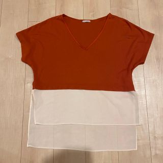 ザラ(ZARA)のZARA ザラ　Vネック　Tシャツ カットソー トップス(Tシャツ(半袖/袖なし))