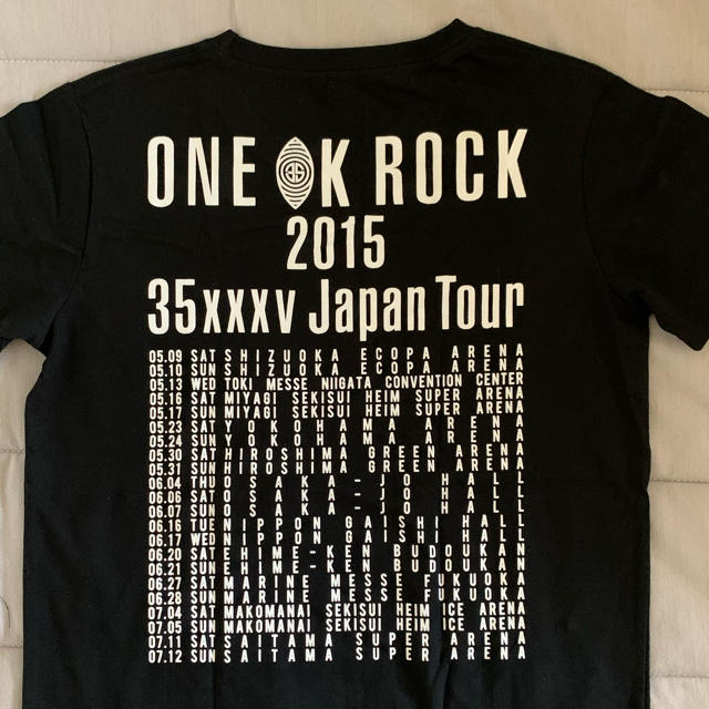 ONE OK ROCK(ワンオクロック)のONE OK ROCK 2015年ツアーTシャツ　黒　M メンズのトップス(Tシャツ/カットソー(半袖/袖なし))の商品写真