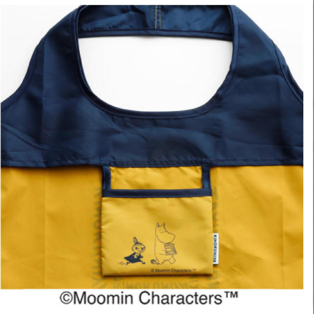 Little Me(リトルミー)のMoomin×紀ノ国屋/ムーミン コンパクトバッグ イエロー レディースのバッグ(エコバッグ)の商品写真