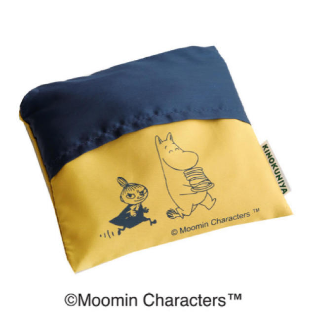 Little Me(リトルミー)のMoomin×紀ノ国屋/ムーミン コンパクトバッグ イエロー レディースのバッグ(エコバッグ)の商品写真