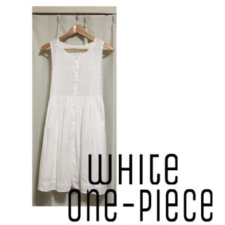 サマンサモスモス(SM2)の♢◆white one-piece◆♢(ひざ丈ワンピース)