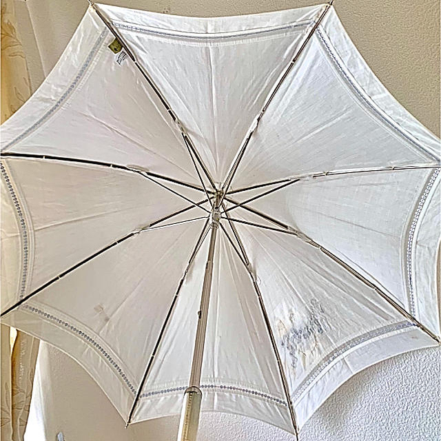 ANTEPRIMA(アンテプリマ)のビジュー付き オフホワイト 日傘　 レディースのファッション小物(傘)の商品写真