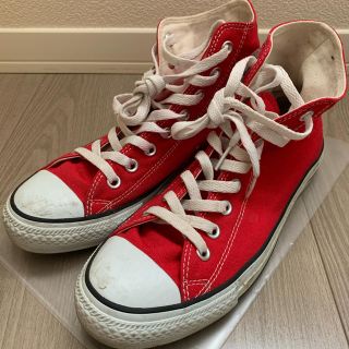 コンバース(CONVERSE)のconverse レッド 25.5㎝(スニーカー)