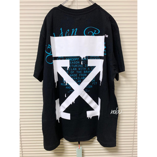 【ラッピング無料】 OFF-WHITE - 】DrippingArrowsTee OFF-WHITE オーバーサイズ【 新品 Tシャツ/カットソー(半袖/袖なし)