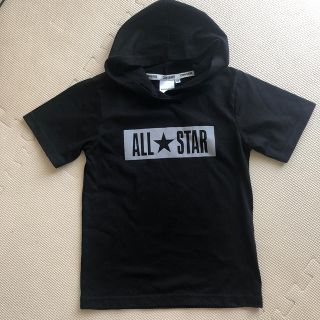 コンバース(CONVERSE)のconverse キッズ パーカーT 黒 130 男の子 女の子 オシャレ(Tシャツ/カットソー)