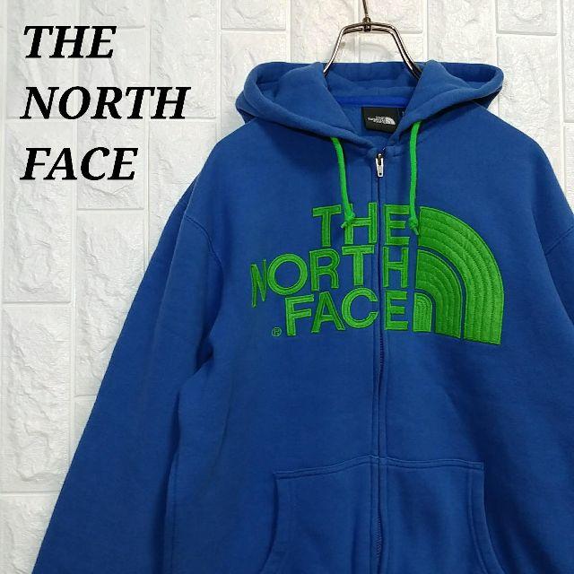 THE NORTH FACE(ザノースフェイス)のノースフェイス ジップパーカー スウェット 刺繍 ビッグロゴ ネオンカラー レディースのトップス(パーカー)の商品写真