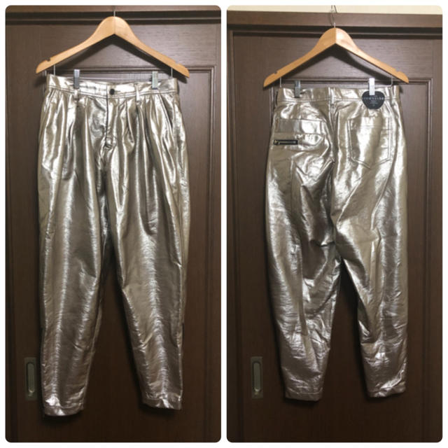 SHAREEF(シャリーフ)のSHAREEF ENAMEL TAPERED PANTS シルバー 2 パンツ メンズのパンツ(スラックス)の商品写真