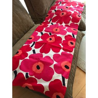 マリメッコ(marimekko)のmarimekko　マリメッコ　ハンドメイド　カフェカーテン　ウニッコ(カーテン)