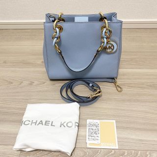 マイケルコース(Michael Kors)の【未使用】マイケルコース ハンドバッグ 水色(ハンドバッグ)