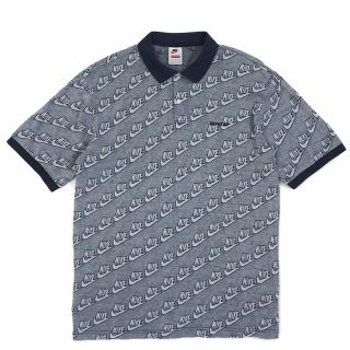 シュプリーム(Supreme)のSupreme Nike Jacquard Polo 紺L(ポロシャツ)