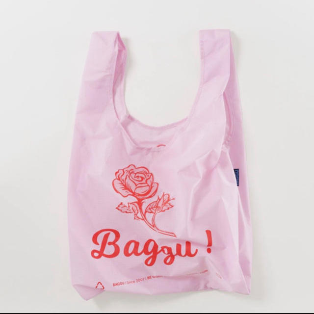 EDIT.FOR LULU(エディットフォールル)のBAGGU ピンクローズ　スタンダード レディースのバッグ(エコバッグ)の商品写真