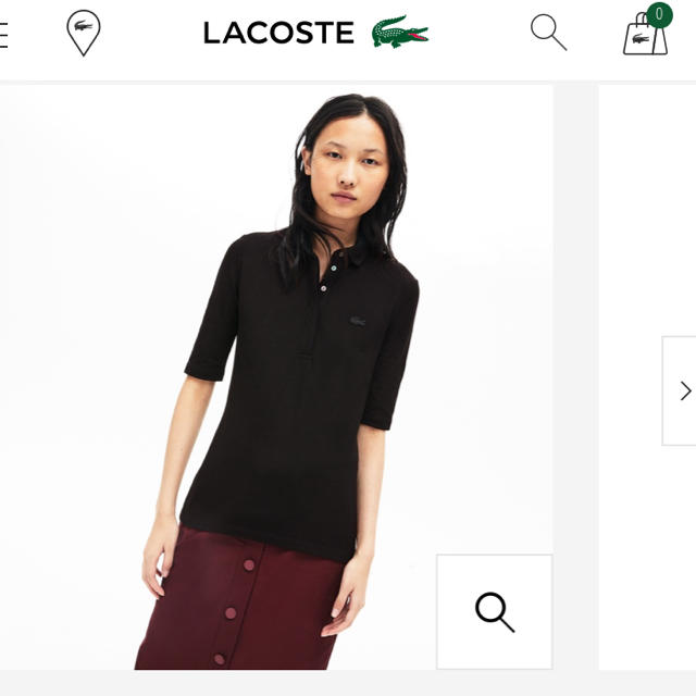 LACOSTE - LACOSTE♦︎ラコステ♦︎レディース五分袖ポロシャツ LACOSTE - LACOSTE♦︎ラコステ♦︎レディース五分袖ポロシャツ