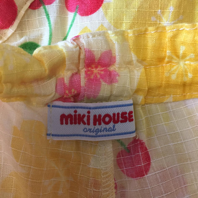 mikihouse(ミキハウス)のミキハウス 甚平 100サイズ キッズ/ベビー/マタニティのキッズ服女の子用(90cm~)(甚平/浴衣)の商品写真