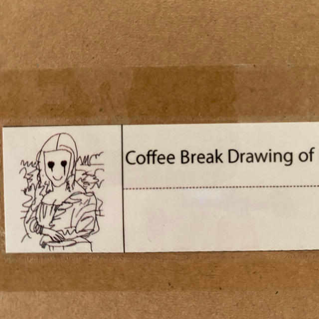 100ImagesizeCoffee Break Drawing of Mona Lisa_P