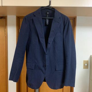 ワンエルディーケーセレクト(1LDK SELECT)のTEATORA Device Jacket 夏用 シアサッカー 紺 46(テーラードジャケット)