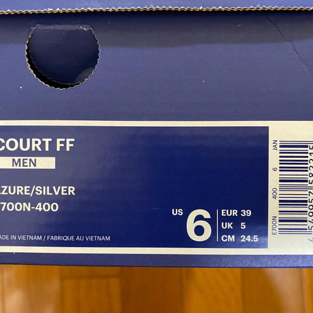 asics(アシックス)の未使用品　タグ付き　アシックス　COURT FF 24.5cm タグ付き スポーツ/アウトドアのテニス(シューズ)の商品写真