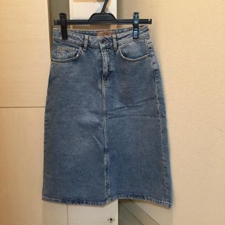 ザラ(ZARA)のZARAデニムスカート(ひざ丈スカート)