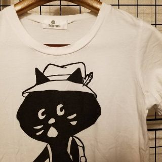 ネネット(Ne-net)の日本製 Ne-net にゃー フロントプリント入り 半袖カットソー/Tシャツ(Tシャツ(半袖/袖なし))