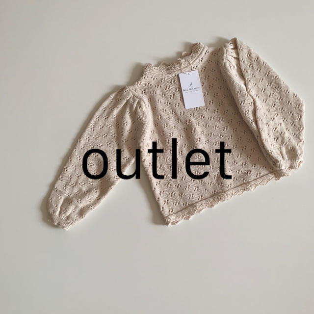 【outlet】sukasiami knit 90 トップス 韓国子供服 キッズ/ベビー/マタニティのキッズ服女の子用(90cm~)(ニット)の商品写真