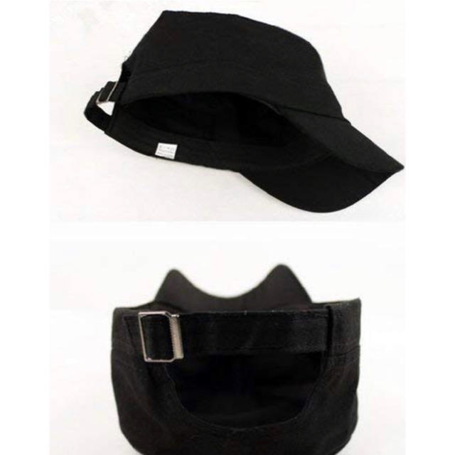 激安！定価3200円！シンプル 帽子 フリーサイズ ブラック メンズの帽子(キャップ)の商品写真