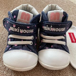 ミキハウス(mikihouse)のMIKIHOUSE 水玉デニムシューズ(スニーカー)