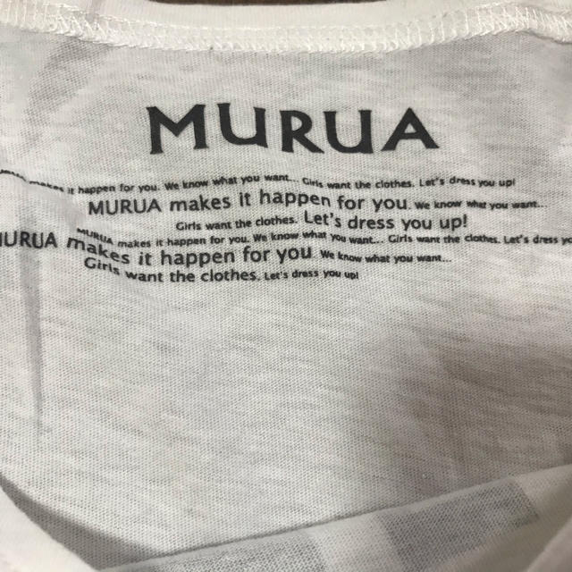 MURUA(ムルーア)のMURUA ロンT   size：FREE レディースのトップス(Tシャツ(長袖/七分))の商品写真