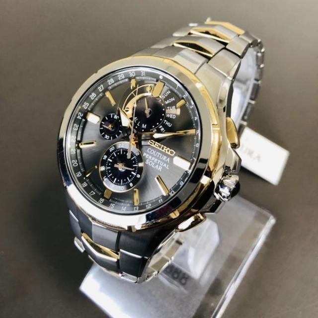 新品☆セイコー 上級コーチュラ 電波ソーラー メンズ腕時計 SEIKO 48B