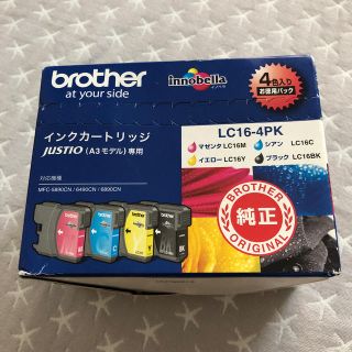 ブラザー(brother)の純正インク　brother LC16-4PK（4色入りお徳用パック）(PC周辺機器)