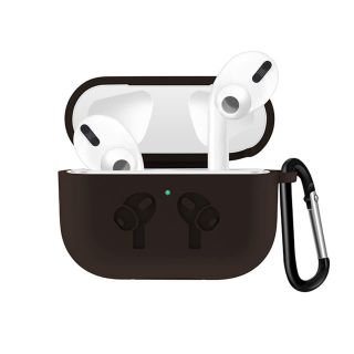 【ブラック】AirPods pro シリコンケース(ヘッドフォン/イヤフォン)