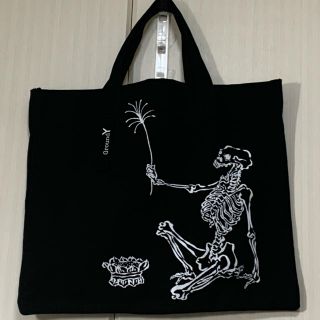 ヨウジヤマモト(Yohji Yamamoto)のGround Y 河鍋暁斎コラボ トートバッグ(トートバッグ)