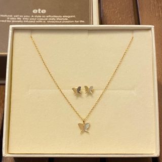 エテ(ete)の【美品】ete K18 ネックレス ピアス セット(ネックレス)