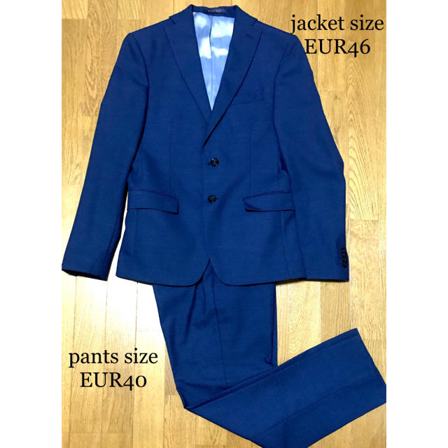ZARA(ザラ)のZARA セットアップ　スーツ　ブルー　送料込 メンズのスーツ(セットアップ)の商品写真