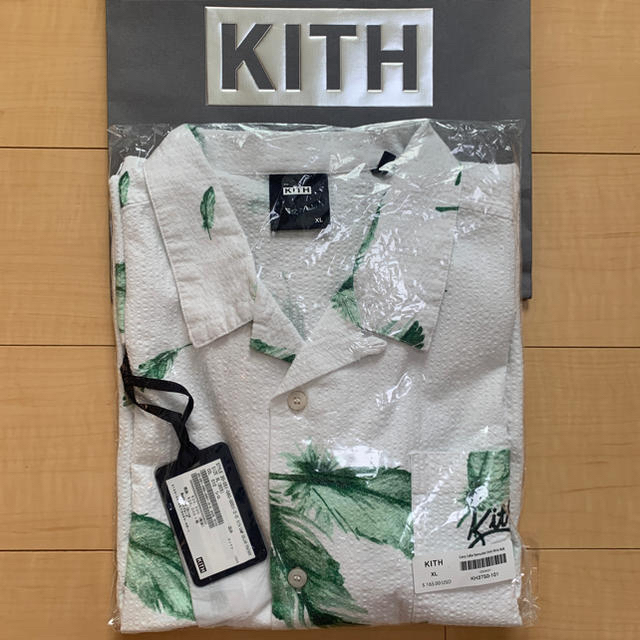 KITH CAMP COLLAR SEER SOCKER SHIRT XLの通販 by M's_freamarket｜ラクマ