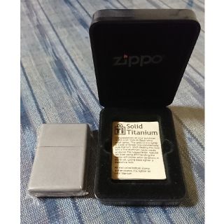 ジッポー(ZIPPO)のソリッドチタンジッポー(タバコグッズ)