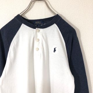 ポロラルフローレン(POLO RALPH LAUREN)のPolo Ralph Lauren ラグラン ヘンリーネック 刺繍 長袖 古着(Tシャツ(長袖/七分))