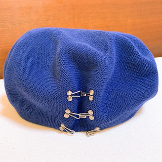 CA4LA MERET SS3　フック付きベレー帽　ブルー