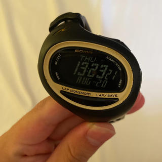 セイコー(SEIKO)のランニングウォッチ 時計 SEIKO SOMA ブラック WJ08-4000(陸上競技)