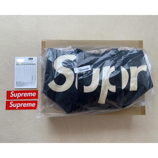 メンズsupreme Raffia Tote black トート