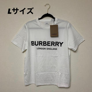 バーバリー(BURBERRY)の【新品タグ付き】　burberry  バーバリー　ロゴTシャツ　Lサイズ(Tシャツ(半袖/袖なし))