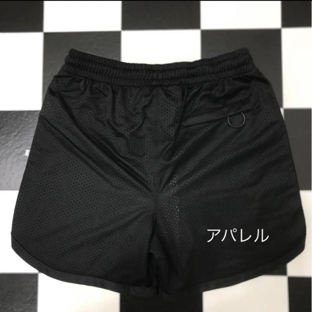 OFF-WHITE(オフホワイト)の新品20SS OFF-WHITE アーチシェイプ メッシュショーツ S ブラック メンズのパンツ(ショートパンツ)の商品写真