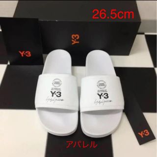 ワイスリー(Y-3)の新品18SS UK8 Y-3 ロゴ シャワーサンダル ヨウジヤマモト ホワイト(サンダル)