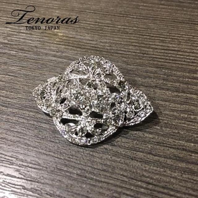 TENORAS(ティノラス)の新品 ティノラス× スワロフスキー シューピアス 合金 シルバー メンズのファッション小物(その他)の商品写真