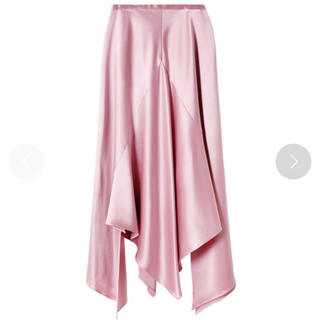 ルシェルブルー(LE CIEL BLEU)のルシェルブルー　サテンスカート　ピンク(ひざ丈スカート)