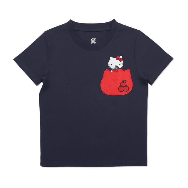 Design Tshirts Store graniph(グラニフ)の《グラニフ》ハローキティ コラボTシャツ キッズ/ベビー/マタニティのキッズ服女の子用(90cm~)(Tシャツ/カットソー)の商品写真
