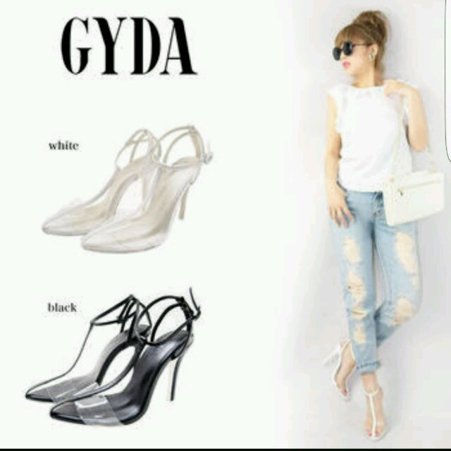 GYDA(ジェイダ)のGYDAｸﾘｱTｽﾄﾗｯﾌﾟｻﾝﾀﾞﾙ レディースの靴/シューズ(サンダル)の商品写真