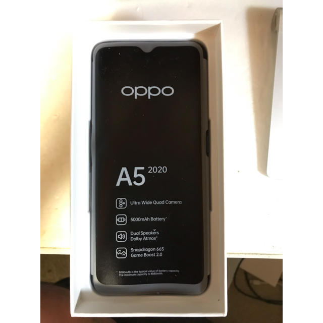 Rakuten(ラクテン)の新品　OPPO A5 2020 スマホ/家電/カメラのスマートフォン/携帯電話(スマートフォン本体)の商品写真